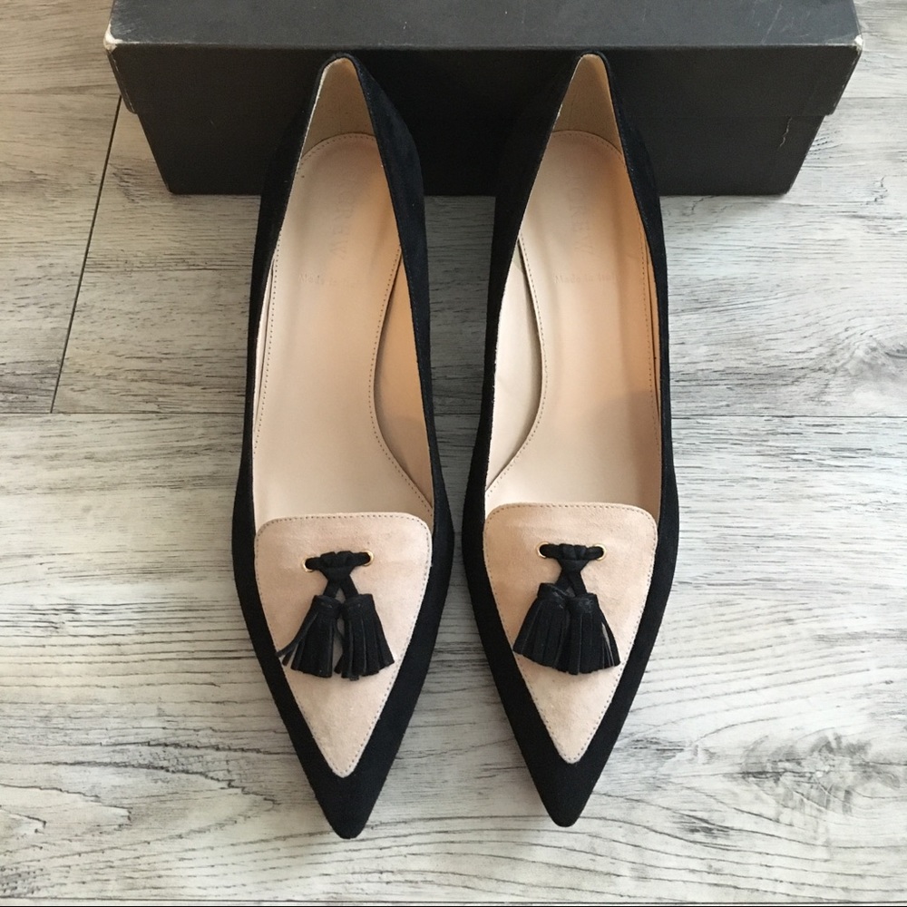 NEW Jcrew Avery Heels in Colorblock Suede US 8.5